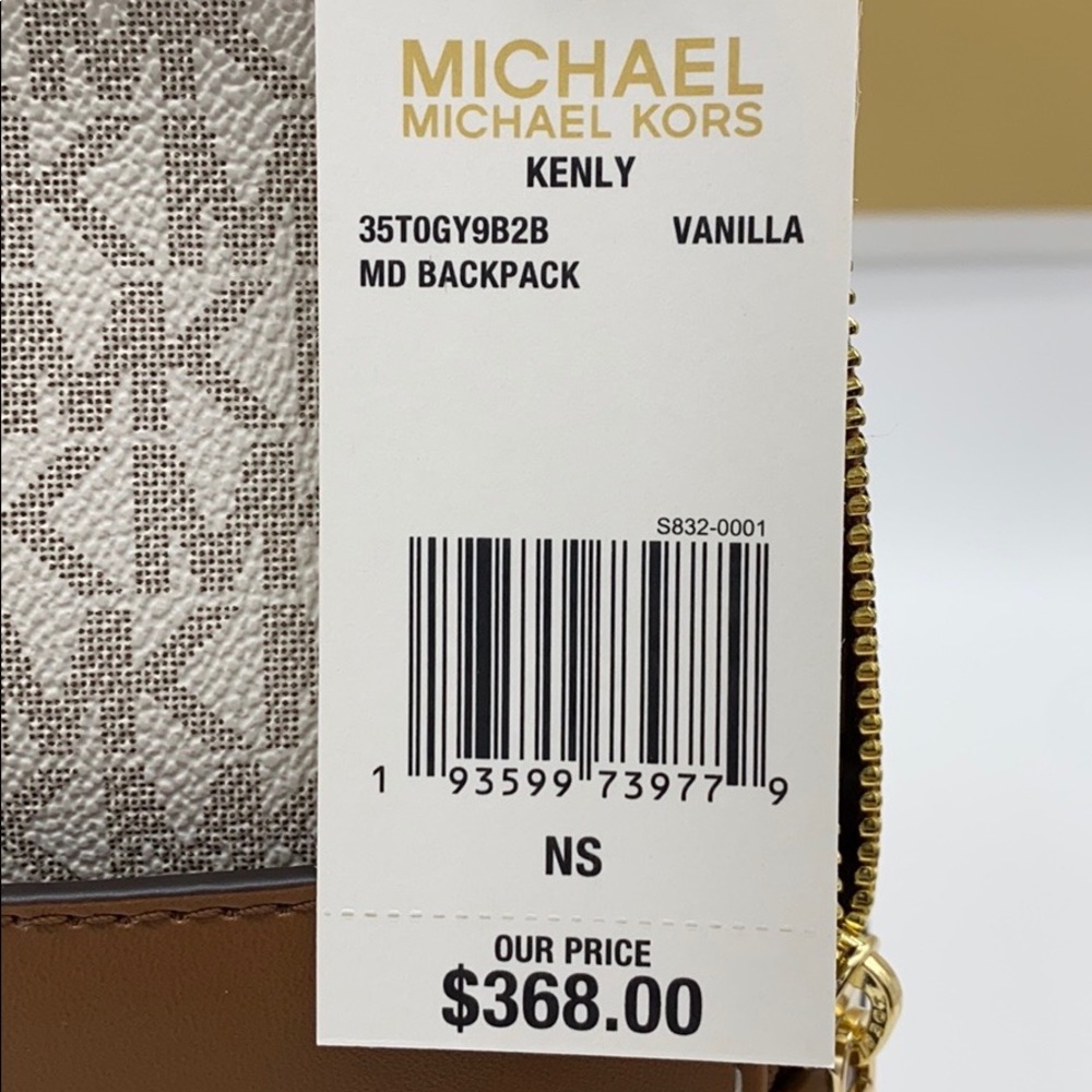 MICHAEL KORS KENLY MEDIUM BACKPACK VANILLA - Picture 7 of 16